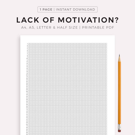 Lack of Motivation? Start working towards your dreams, because those boxes are running out.